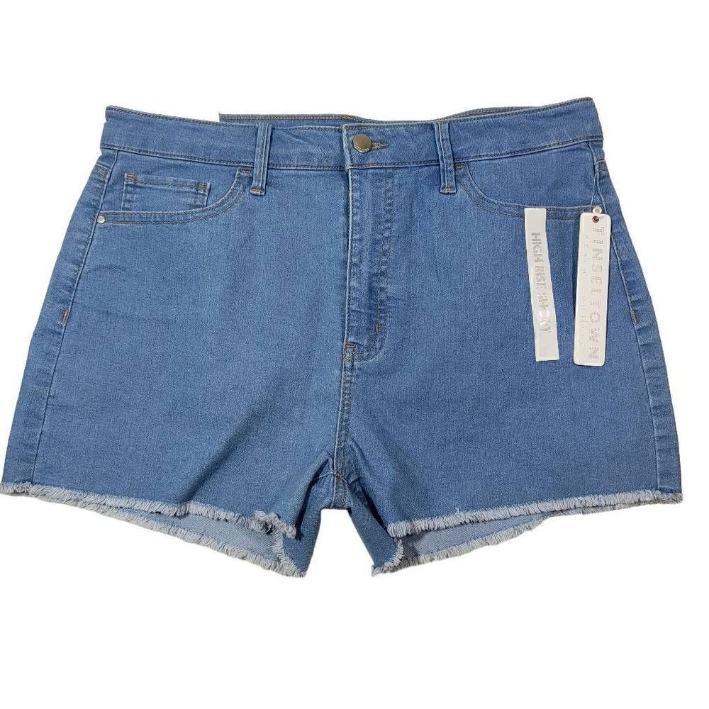 Tinsel Town Raw Hem Blue Jean Shorts -R